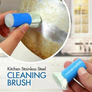 סבוני - חומרי ניקוי כלי ניקוי למטבח Magic Stainless Steel Metal Wash Brush Rust Remover Cleaning Kitchen Tool Useful