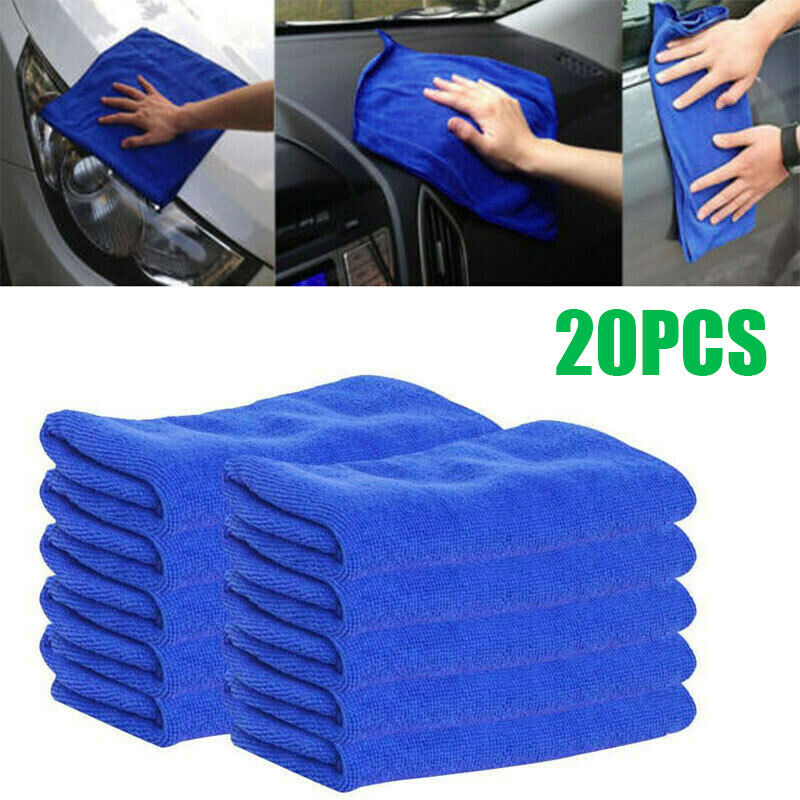 סבוני - חומרי ניקוי כלי ניקוי לרכב Car Auto Microfiber Towel Household Washing Cleaning Fabric Set Kit Accessories